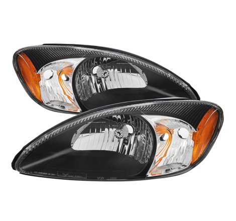 Xtune Ford TaurUS 2000-2007 Crystal Headlights Black HD-JH-FTA00-AM-BK