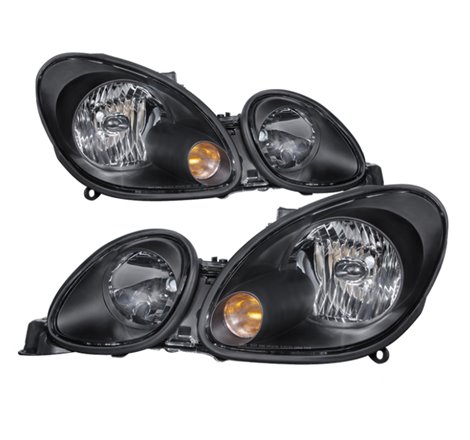 Xtune Lexus GS300/GS400/GS430 98-05 Halogen Only Crystal Headlights Black HD-JH-LGS98-BK