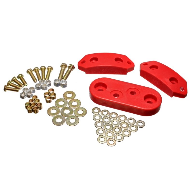 Energy Suspension 61-73 VW Beetle/70-73 Super Beetle Red Motor and Trans Mount Bushings (Inc H/W)