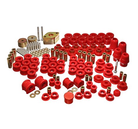 Energy Suspension 07-11 Jeep JK 4dr Red Hyper-Flex Master Bushing Set