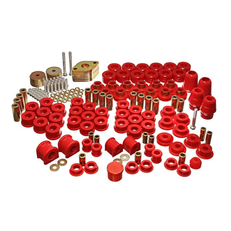 Energy Suspension 07-11 Jeep JK 4dr Red Hyper-Flex Master Bushing Set