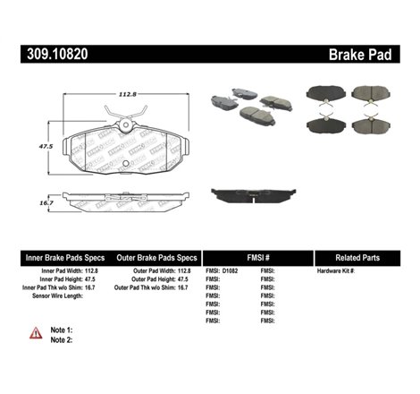 StopTech Performance 05-09 Ford Mustang Cobra/Mach 1 V6/GT / 10 Shelby/Shelby GT Rear Brake Pads