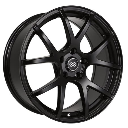 Enkei M52 18x8 40mm Offset 5x110 Bolt Pattern 72.6mm Bore Dia Matte Black Wheel