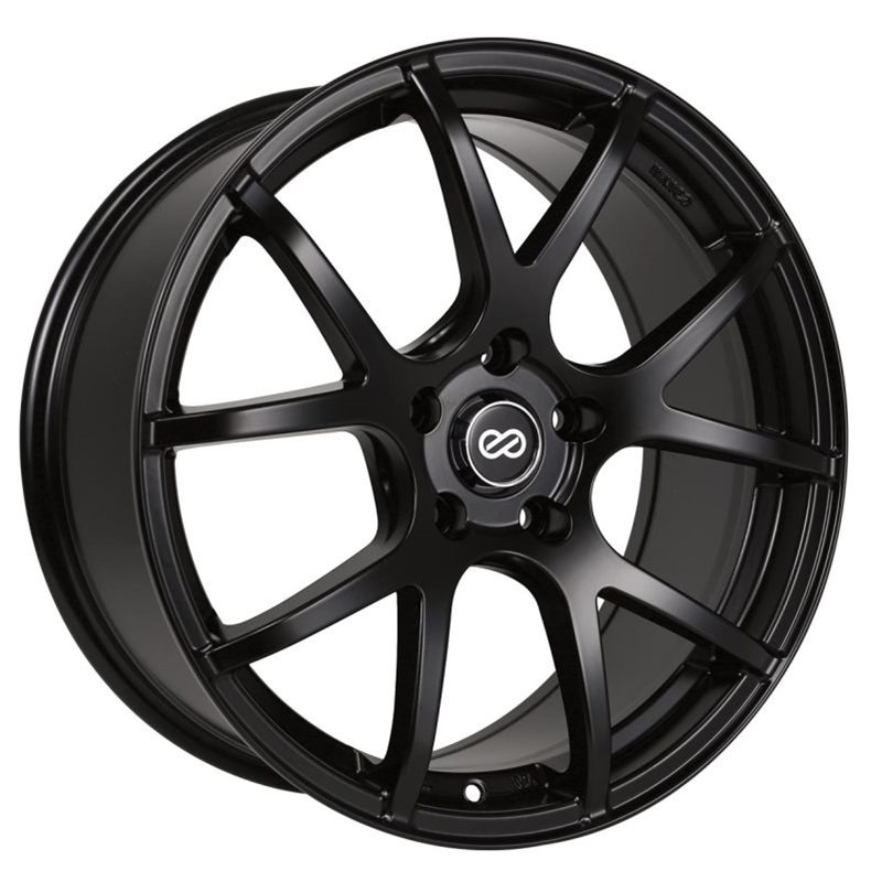 Enkei M52 18x8 50mm Offset 5x114.3 Bolt Pattern 72.6mm Bore Dia Matte Black Wheel