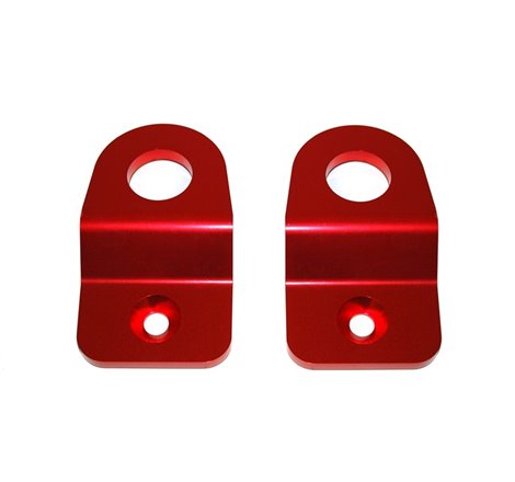 Torque Solution Red Radiator Stay Bracket: 08-11 Subaru Impreza/08-13 WRX/STi/05-09 Legacy