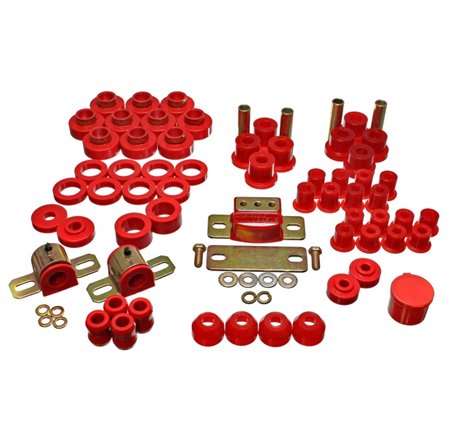 Energy Suspension 80-86 Jeep CJ7 Red Hyper-Flex Master Bushing Set