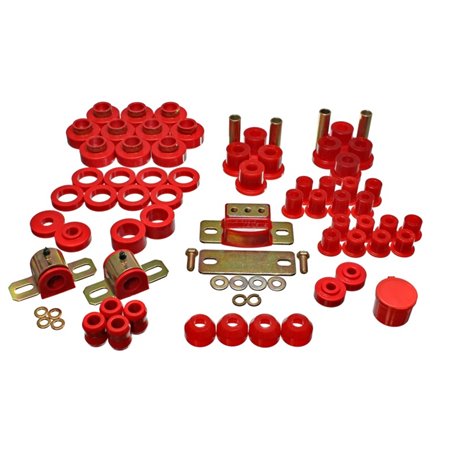 Energy Suspension 80-86 Jeep CJ7 Red Hyper-Flex Master Bushing Set