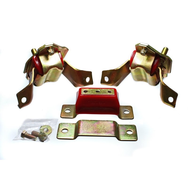 Energy Suspension 84-95 Ford Mustang 5.0 (302c.i.) V8 Red Motor & Transmission Mount Set