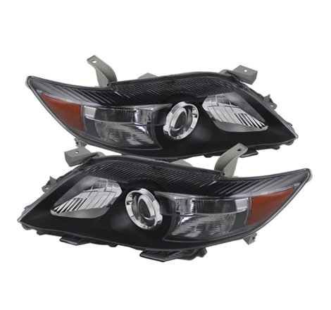 Xtune Toyota Camry 10-11 ( USa Built/Nal ) Amber Projector Headlights Black HD-JH-TCAM10-AM-BK