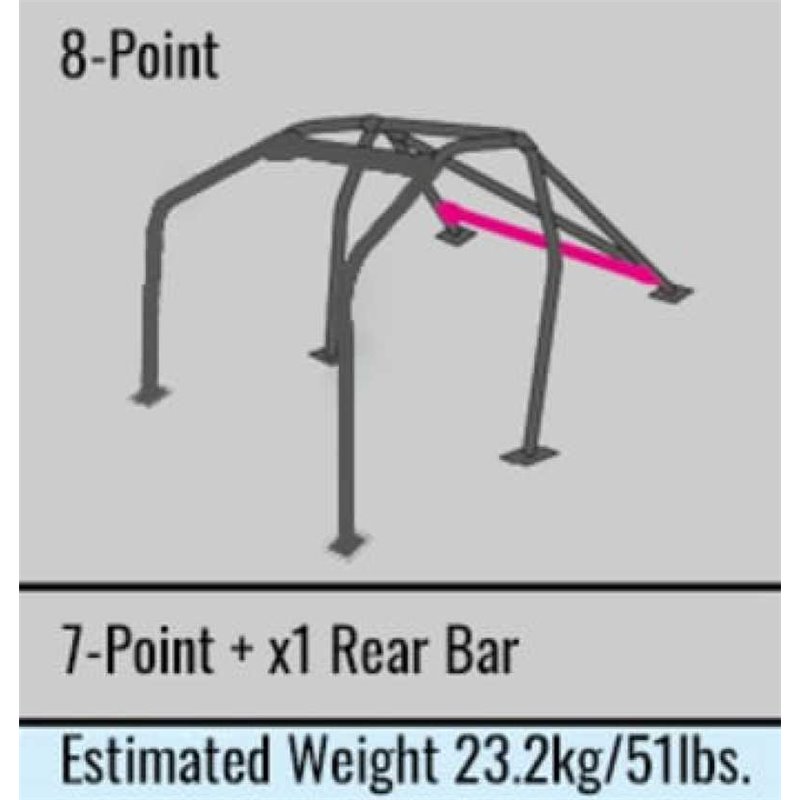 Cusco Chro-moly Roll Cage 8P Dash Through JZA80 (S/O / No Cancel)