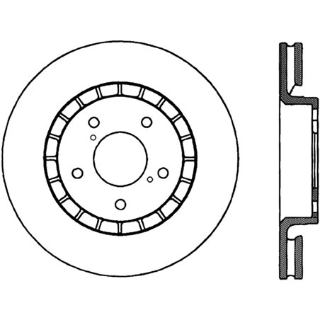 StopTech 06-09 Lexus IS350 / 07-08 GS350 2WD Drilled Right Front Rotor