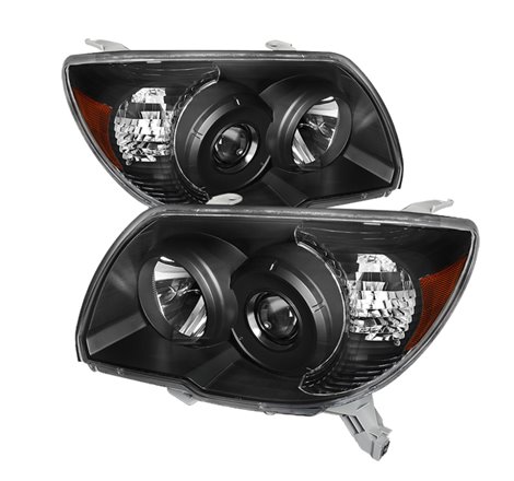 Xtune Toyota 4Runner 06-09 Crystal Headlights Black HD-JH-T4R06-AM-BK