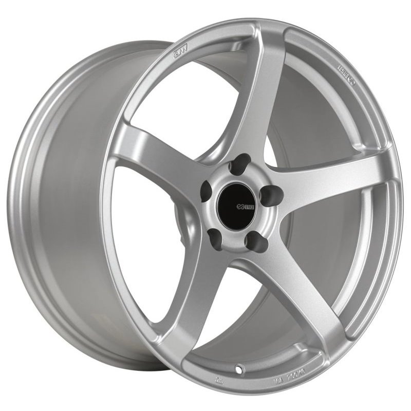 Enkei Kojin 18x9.5 15mm Offset 5x114.3 Bolt Pattern 72.6mm Bore Dia Matte Silver Wheel