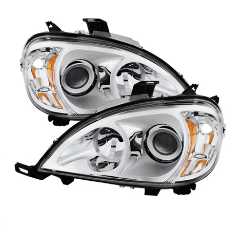 Xtune Mercedes Benz W163 Ml-Class 98-01 ProjectOEr Headlights Chrome PRO-JH-MBW16398-C