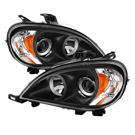 Xtune Mercedes Benz W163 Ml-Class 98-01 ProjectOEr Headlights Black PRO-JH-MBW16398-BK