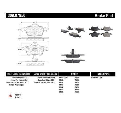 StopTech Performance 01-09 Volvo S60 / 99-00 S70 / 99-06 S80 / 99-07 V70/V70R Rear Brake Pads