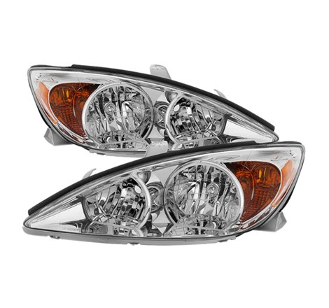 Xtune Toyota Camry 2002-2004 OEM Style Headlights -Chrome HD-JH-TCAM02-AM-C