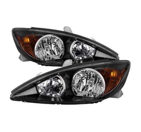 Xtune Toyota Camry 2002-2004 OEM Style Headlights -Black HD-JH-TCAM02-AM-BK