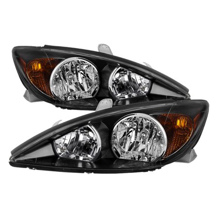 Xtune Toyota Camry 2002-2004 OEM Style Headlights -Black HD-JH-TCAM02-AM-BK