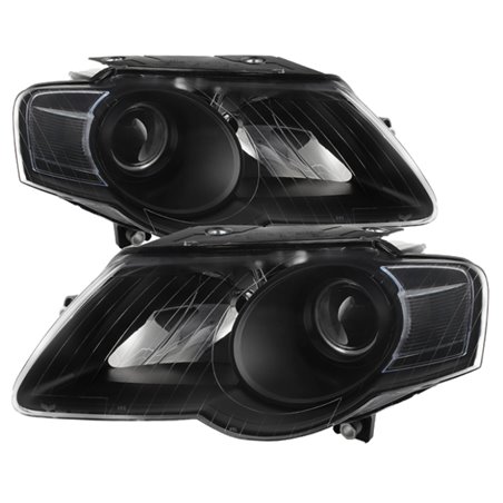 Xtune Volkswagen Passat 06-10 (Halogen Only) Projector Headlights Black HD-JH-VWPAT06-BK