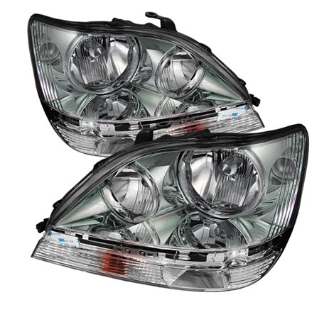 Xtune Lexus Rx300 99-03 Halogen Only (Bulbs Not Included) OEM Style Headlights Chrome PRO-JH-LRX99-C