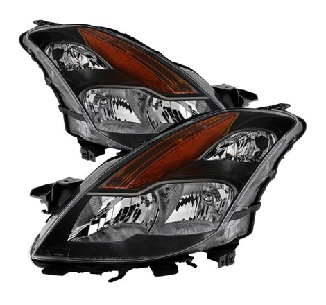 Xtune Nissan Altima Coupe 08-09 Halogen Only OEM Headlights Black HD-JH-NA08-2D-BK