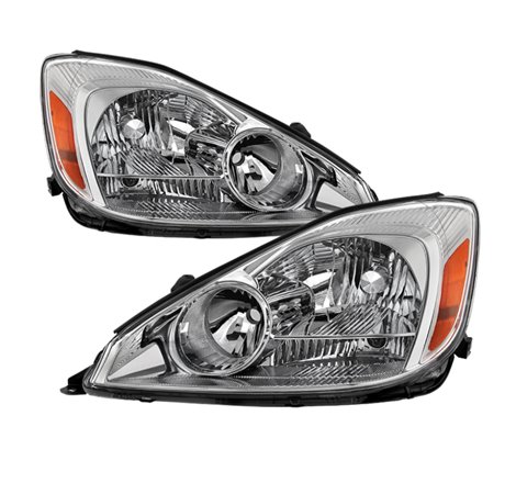 Xtune Toyota Sienna 2004-2005 Halogen Only OEM Style Headlights Chrome HD-JH-TSIE04-AM-C