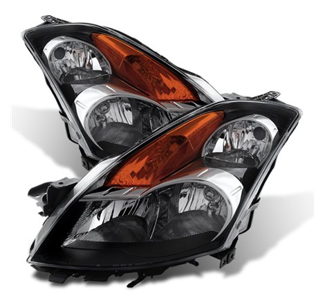 Xtune Nissan Altima 07-09 Sedan Crystal Headlights Halogen Model Only Black HD-JH-NA07-AM-BK