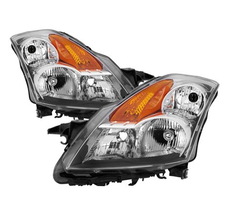 Xtune Nissan Altima 07-09 Sedan Crystal Headlights Halogen Model Only Smoke HD-JH-NA07-AM-C