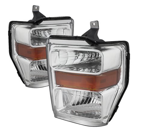 Xtune Ford F250/350/450 Super Duty 08-10 OEM Headlights Chrome HD-JH-FS08-AM-C