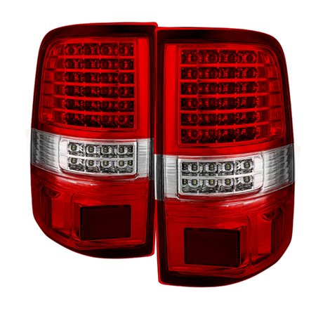 Xtune Ford F150 Styleside 04-08 LED Tail Lights Red Clear ALT-JH-FF15004-LED-G2-RC