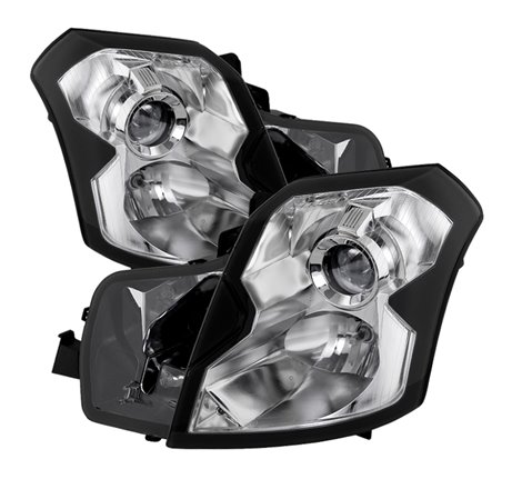 Xtune Cadillac Cts 03-07 Crystal Headlights Halogen Model Only Chrome HD-JH-CCTS03-C