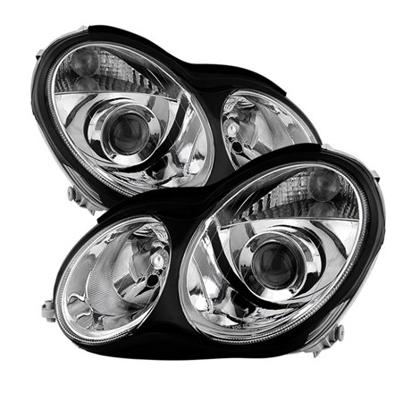 Xtune Mercedes W203 C Class Sedan 01-05 Projector Headlights -Chrome PRO-JH-MBW203-C