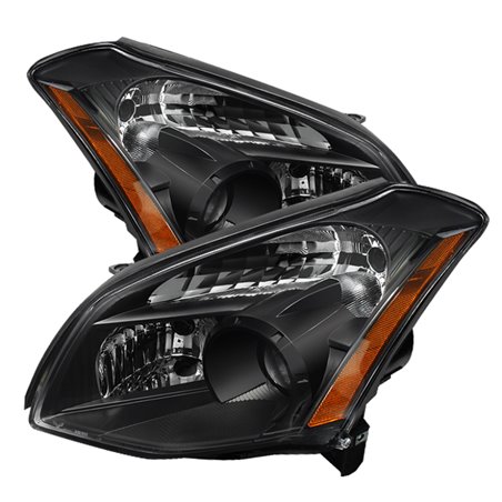 Xtune Nissan Maxima (Halogen Only) 07-08 Crystal Headlights Black HD-JH-NM07-AM-BK