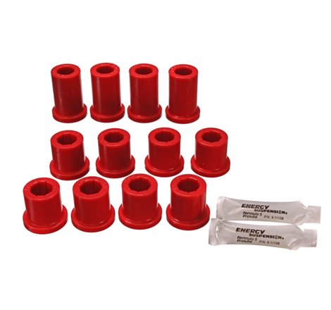 Energy Suspension 84-85 Toyota 4Runner 2 & 4WD Red Front Leaf Spring Bushing Set