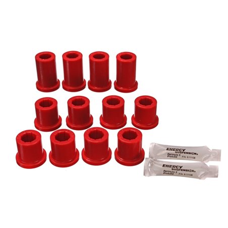 Energy Suspension 84-85 Toyota 4Runner 2 & 4WD Red Front Leaf Spring Bushing Set