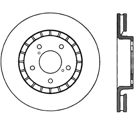 StopTech Power Slot 06-11 Lexus GS Series / 06-12 IS Series Front Right Drilled & Slotted Rotor