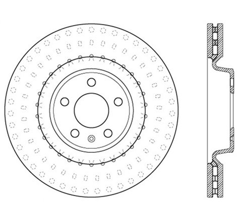 StopTech Power Slot 12 Audi A6 Quattro/11-12 A7 Quattro / 7/11-13 S4 Front Left Slotted Rotor