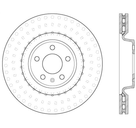 StopTech Power Slot 12 Audi A6 Quattro/11-12 A7 Quattro / 07/11-13 S4 Front Right Slotted Rotor