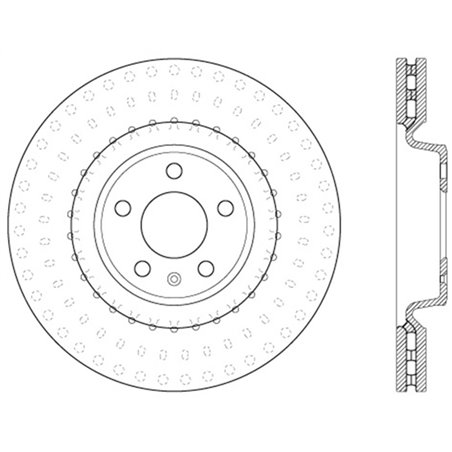 StopTech Power Slot 12 Audi A6 Quattro/11-12 A7 Quattro / 07/11-13 S4 Front Right Slotted Rotor