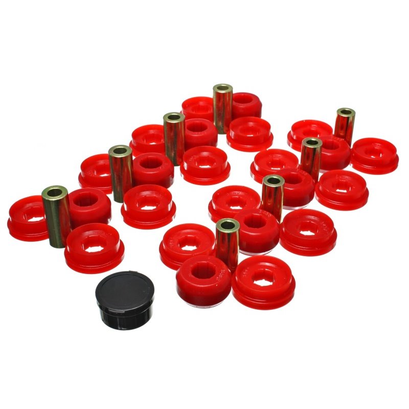 Energy Suspension 03-09 Lexus Gx470 / 07-09 Toyota FJ Cruiser Red Rear End Control Arm Bushing Set