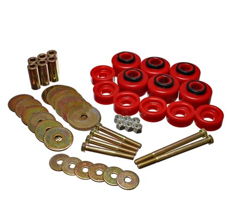 Energy Suspension 97-03 Ford F-100/F-150 2WD/F250 2WD & L-Duty Red Body (Cab) Mount Set