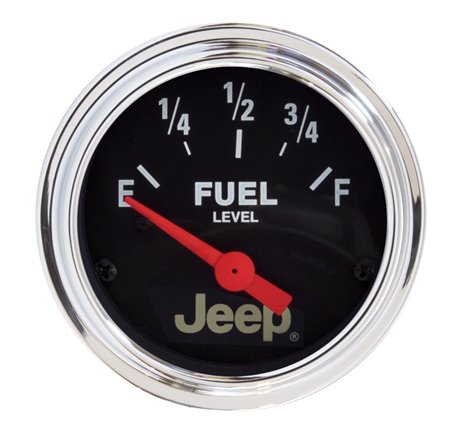 Autometer Jeep 52mm 73 OHMS Empty/8-12 OHMS Full Short Sweep Electronic Fuel Level Gauge