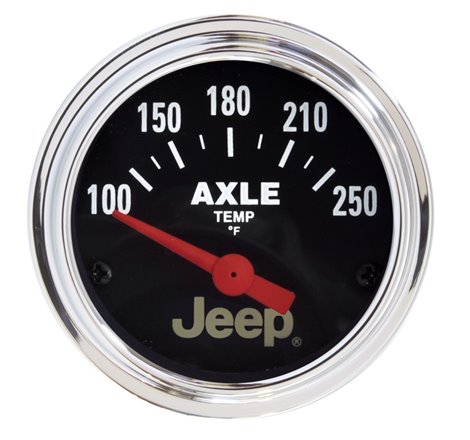 Autometer Jeep 52.4mm Short Sweep Electronic 100-250 Def F Axle Temperature Gauge