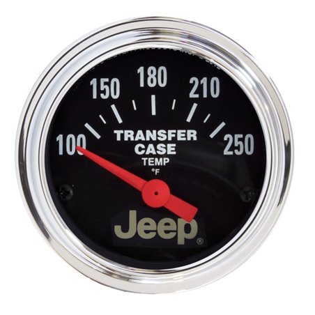 Autometer Jeep 52.4mm Short Sweep Electronic 100-250 Def F Transfer Case Temperature Gauge