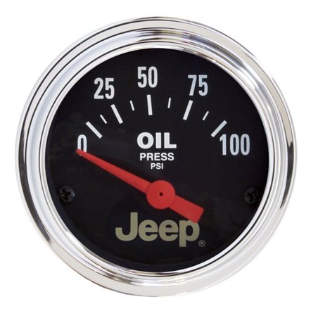 Autometer Jeep 52mm 0-100 PSI Short Sweep Electronic Oil Pressure Gauge