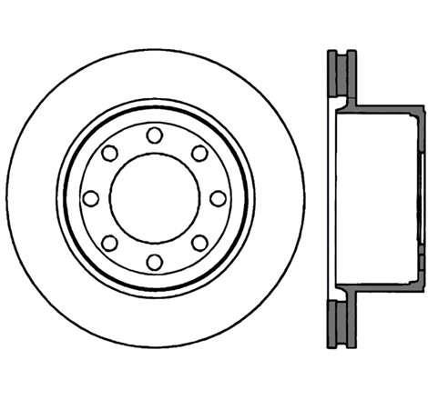 StopTech Power Slot 05-11 Ford F250/F350 PU 2WD/4WD Rear Left Slotted CRYO-STOP Rotor