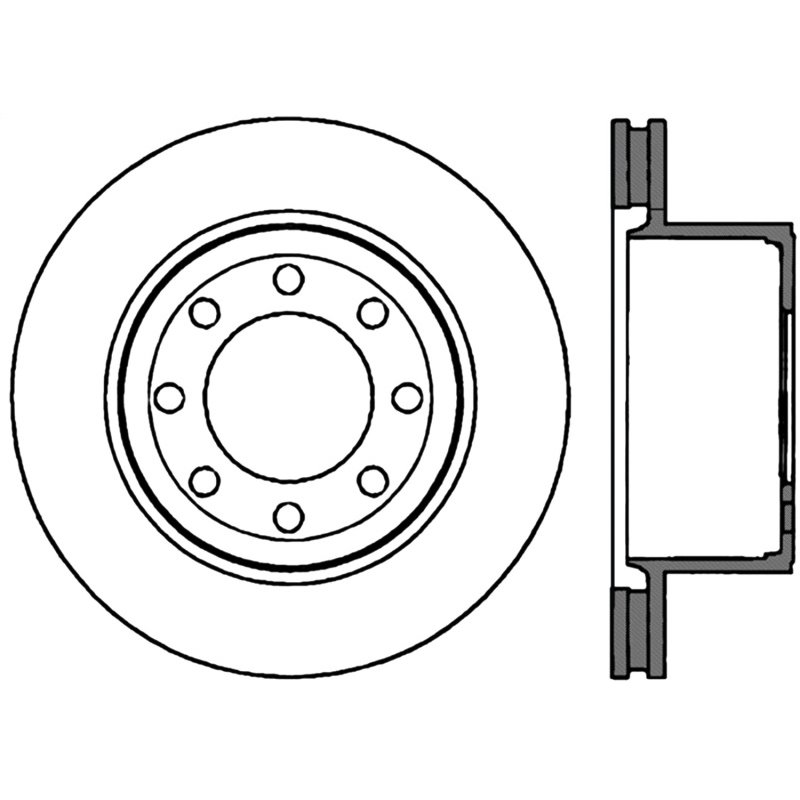 StopTech Power Slot 05-11 Ford F250/F350 PU 2WD/4WD Rear Left Slotted CRYO-STOP Rotor