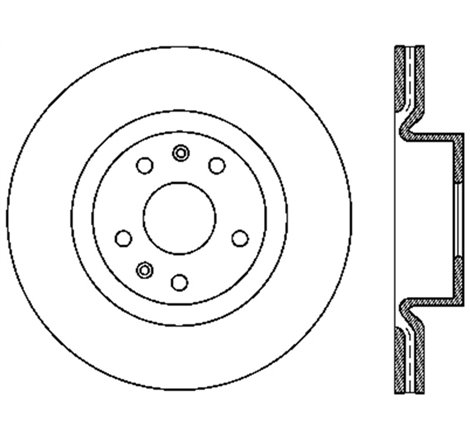 StopTech Power Slot 10-13 Hyundai Genesis Coupe Track & R-Spec Front Left Drilled Rotor