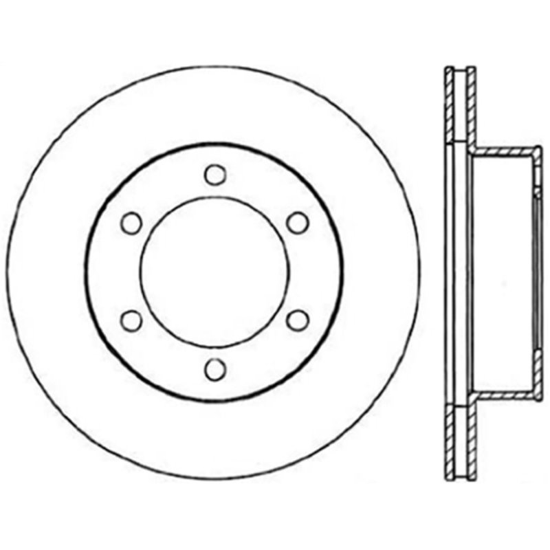 StopTech Power Slot 95-04 Toyota Tacoma / 11/95-02 4Runner Front Left Cryo Slotted Rotor